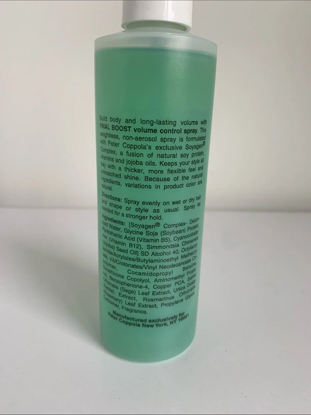 Peter Coppola Final Boost Volume Body Hair Spray
